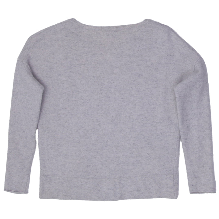 Ladies Marc Cain Gray Long Sleeve Pocket 100% Cashmere Sweater