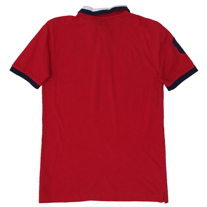 Youth Boys Hilfiger Polo Red Short Sleeve Embroidered Logo Casual