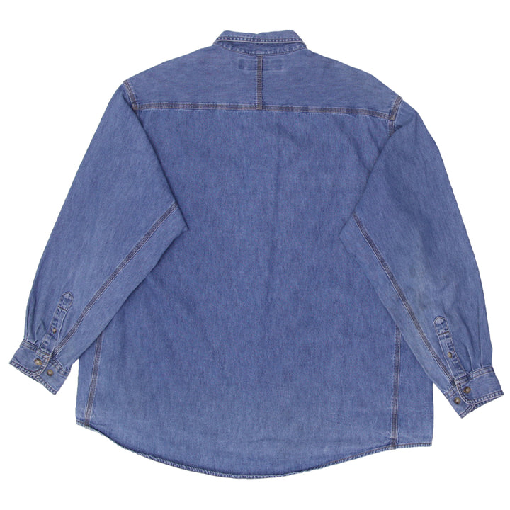 Mens Wrangler Riggs Workwear Button Denim Shirt