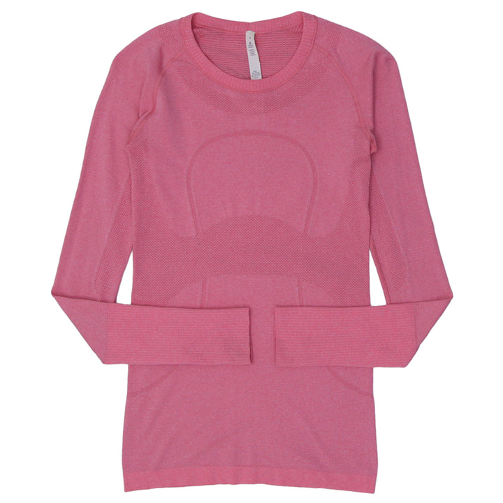 Ladies Lululemon Long Sleeve Knitted Sports T-Shirt