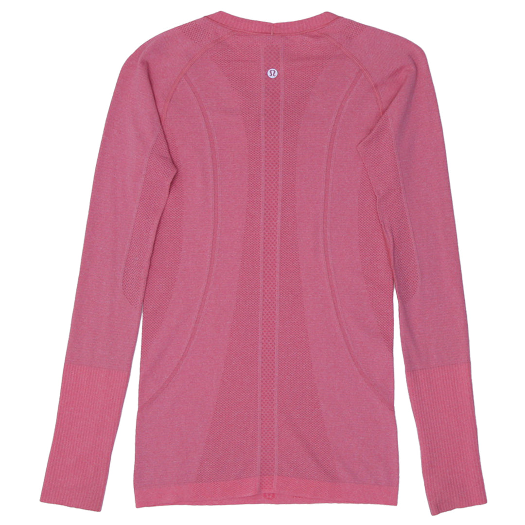 Ladies Lululemon Long Sleeve Knitted Sports T-Shirt