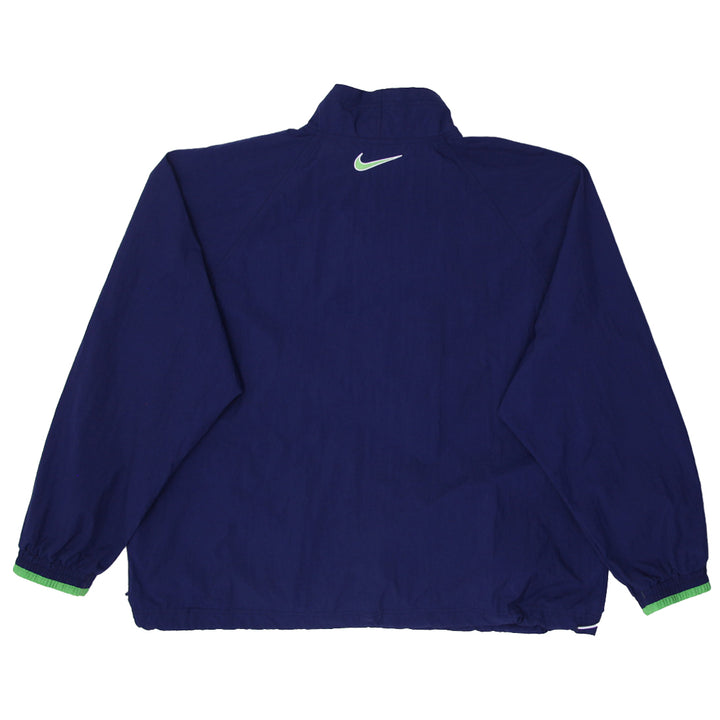 Vintage Mens Nike Windbreaker Navy Blue Swoosh Pullover
