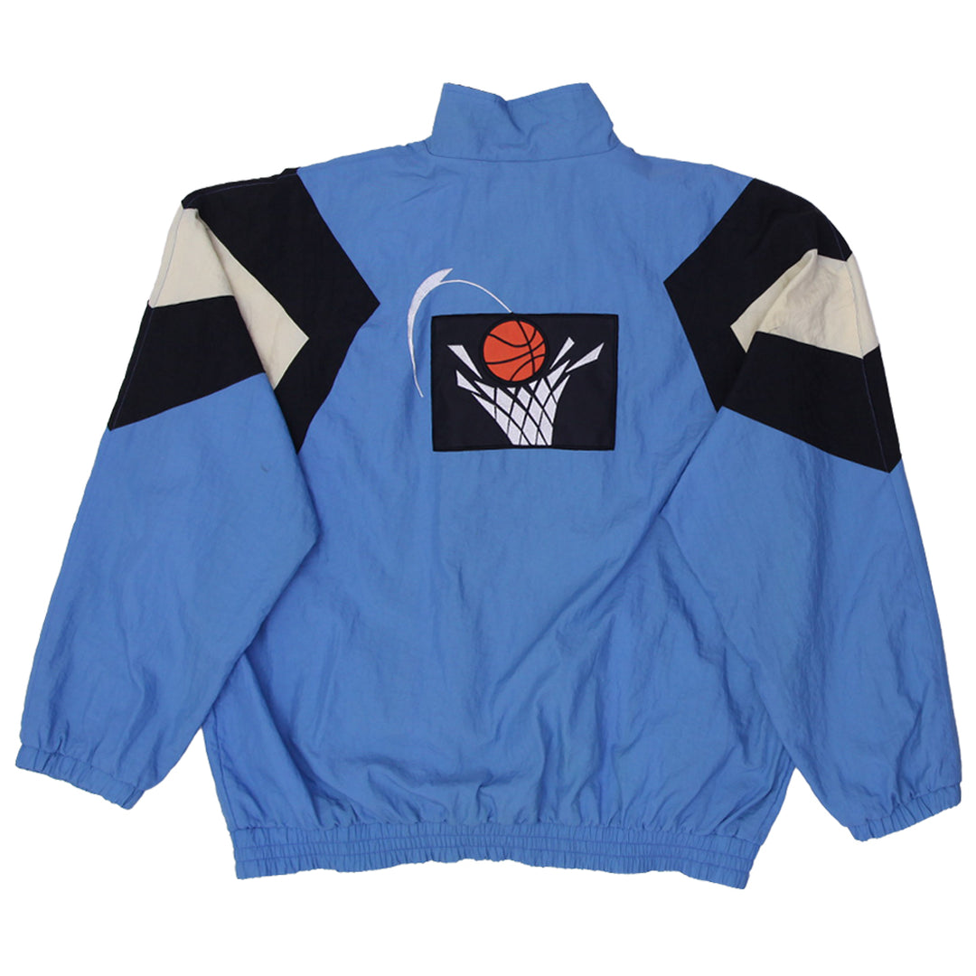 Vintage Mens Reebok NBA CAVS Jacket Blue Embroidered Sports Windbreaker | Migration_Jackets UAENAT20 - Side V | Fashion Rerun