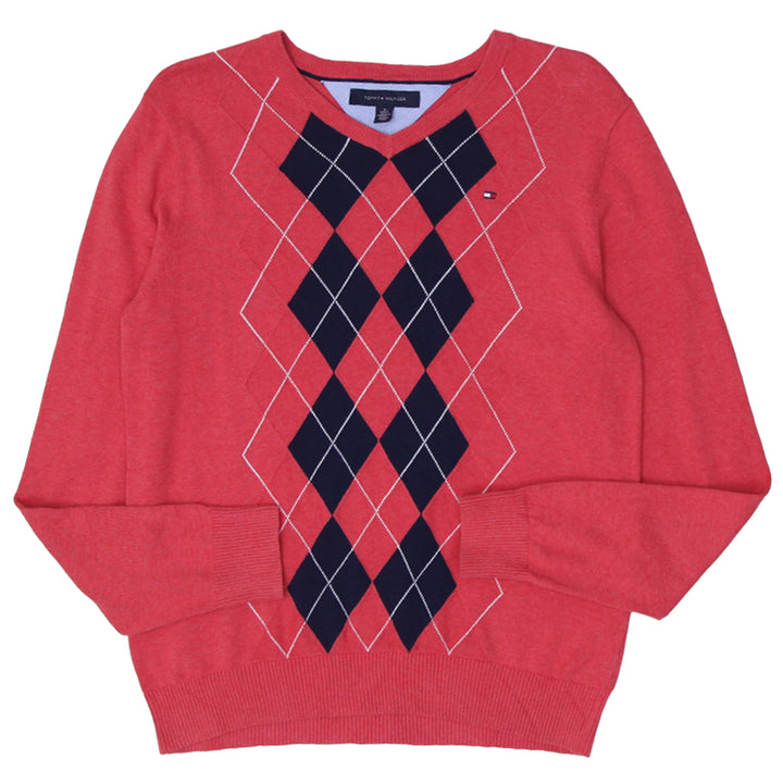 Mens Tommy Hilfiger Argyle V-Neck Sweater