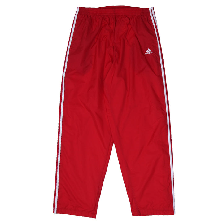 Vintage Mens Adidas Team Track Pants Red Snap Button Sportswear | Migration_Pants UAENAT20 | Fashion Rerun