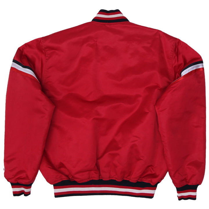 Vintage 80s Starter NBA CHICAGO BULLS Nylon Button-Down XL Jacket