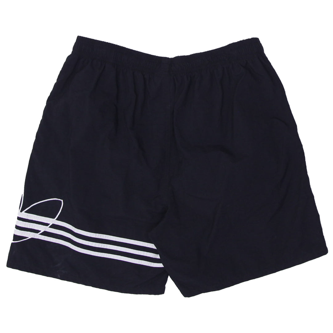 Vintage Mens Adidas Shorts Black Sports Logo Graphic | Migration_Shorts UAENAT20 - Side View | Fashion Rerun