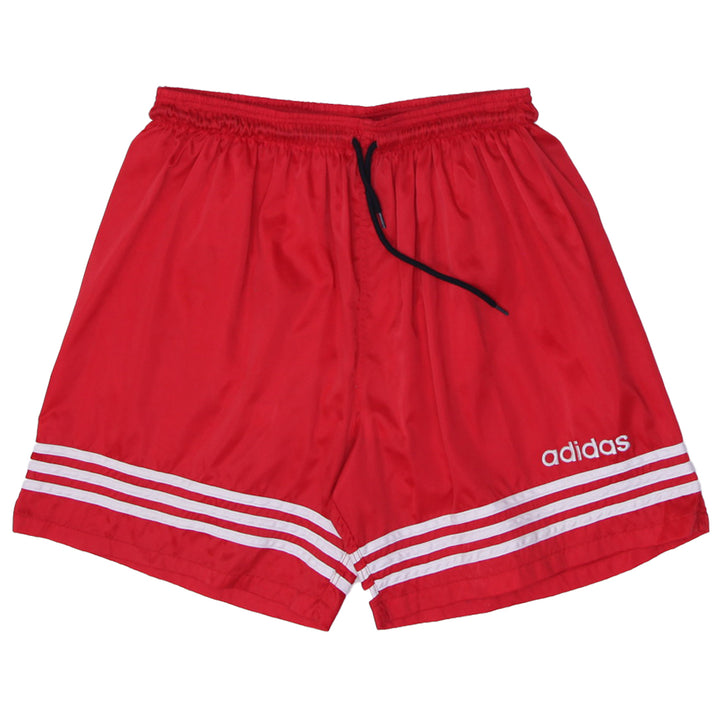 Vintage Mens Adidas Shorts Red Stripe Sports Activewear | Migration_Shorts UAENAT20 | Fashion Rerun