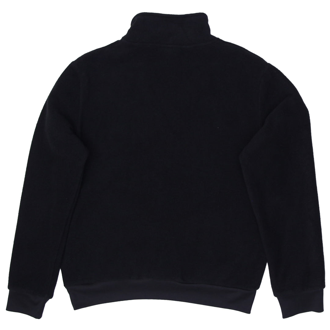 Mens Kappa Sweatshirt Black 1/4 Zip Fleece Sportswear