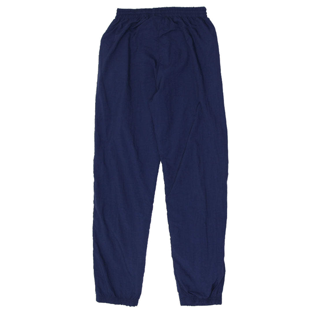 Vintage Mens Reebok Track Pants Navy Elastic Waist Nylon Lightweight