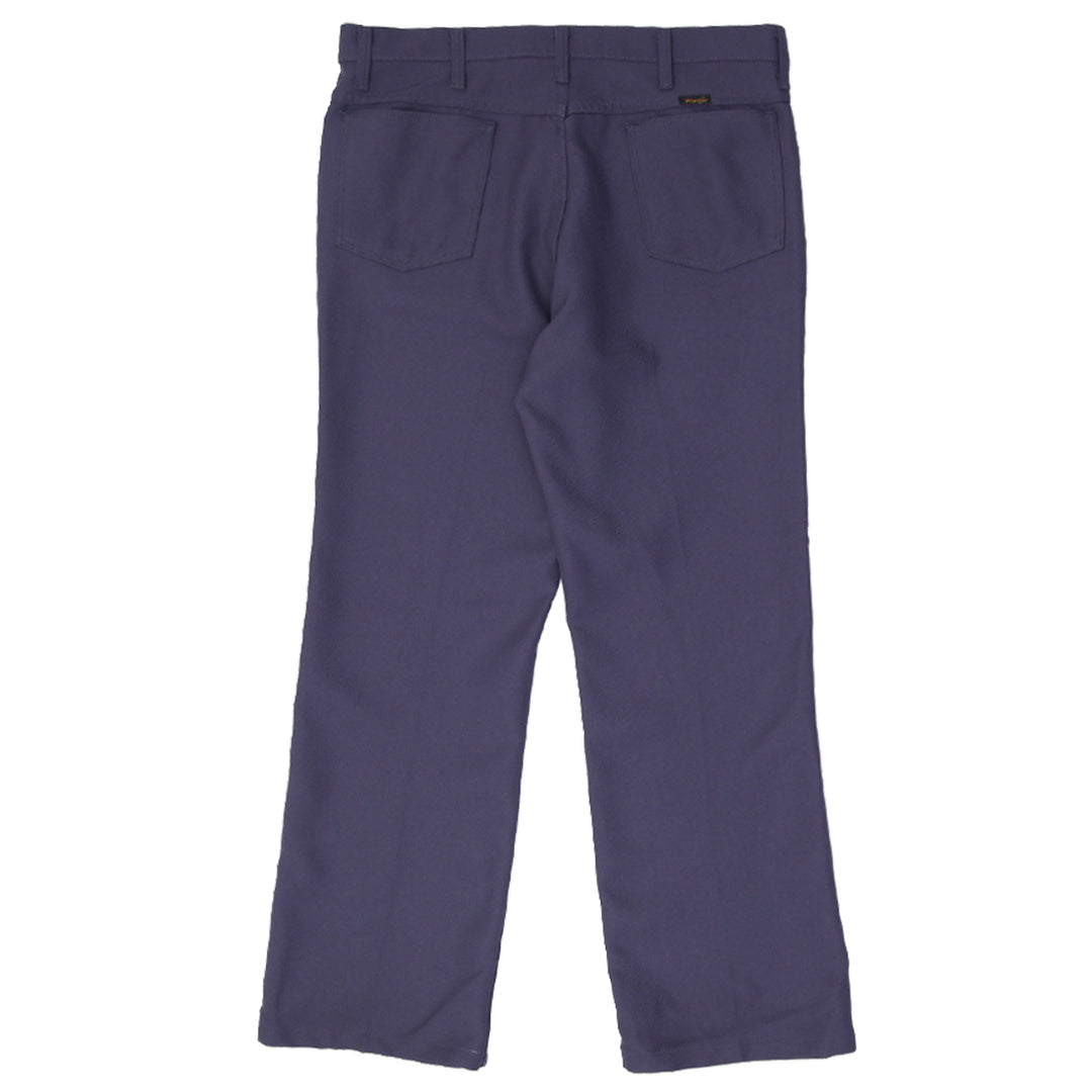 Mens Wrangler Trousers Blue Straight Fit Workwear