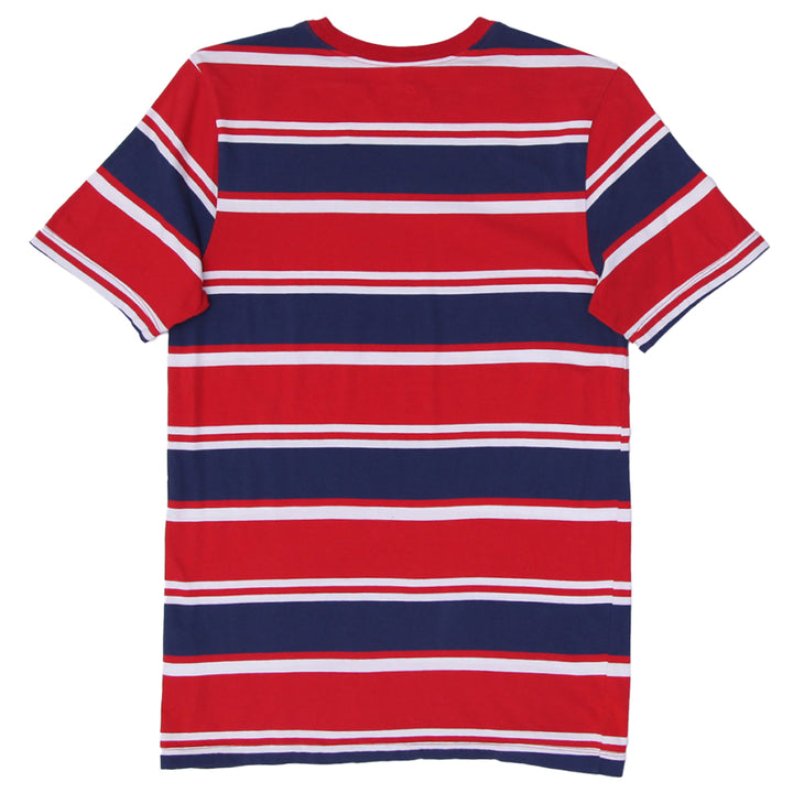 Mens The Nike Tee Embroidered Nike Logo Striped T-Shirt