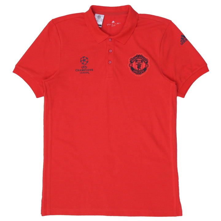Mens Adidas Manchester United Polo Champions League Polo T-Shirt