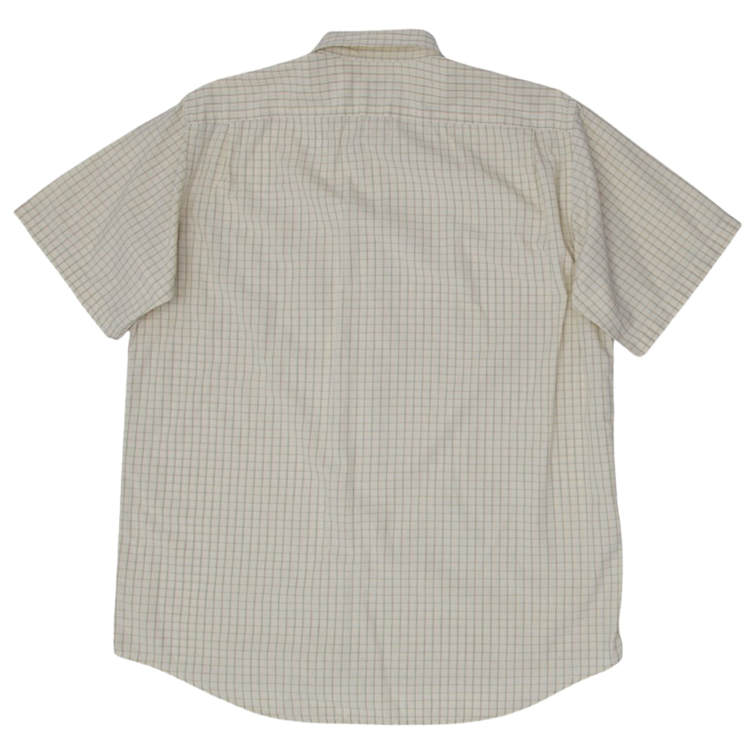 Mens Lacoste Short Sleeve Checkered Shirt