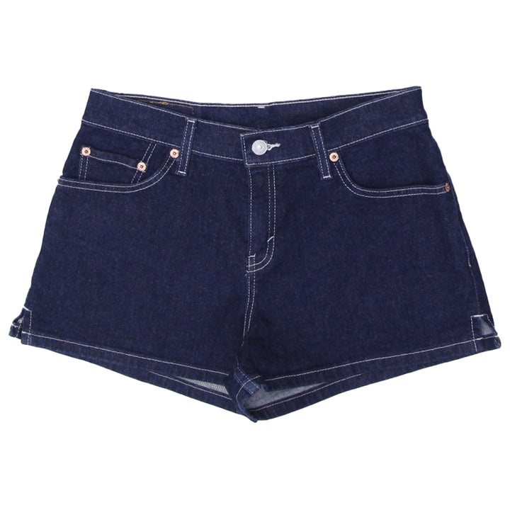 Vintage Youth Girls Levi's 3701 Denim Shorts Dark Blue High Waist | Migration_Shorts | Fashion Rerun
