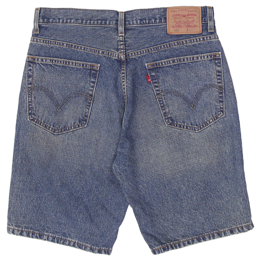 Mens Levi's 100% Cotton 505 Regular Fit Denim Shorts
