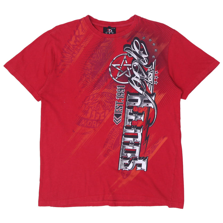 Y2K Mens Southpole Premium Red Graphic T-Shirt
