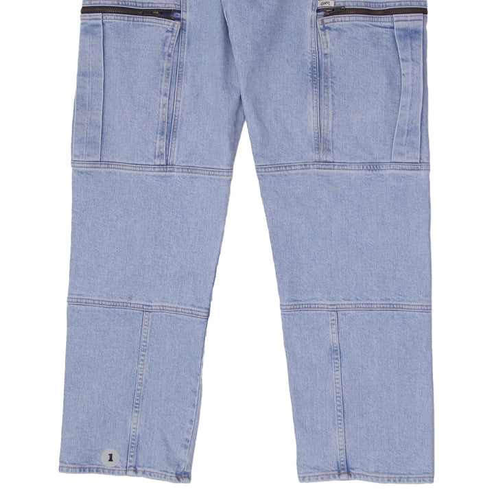 Vintage Mens Guess Cargo Pants Washed Denim Workwear Zipper Pockets | Migration_Jeans UAENAT20 - Alternate Vi | Fashion Rerun