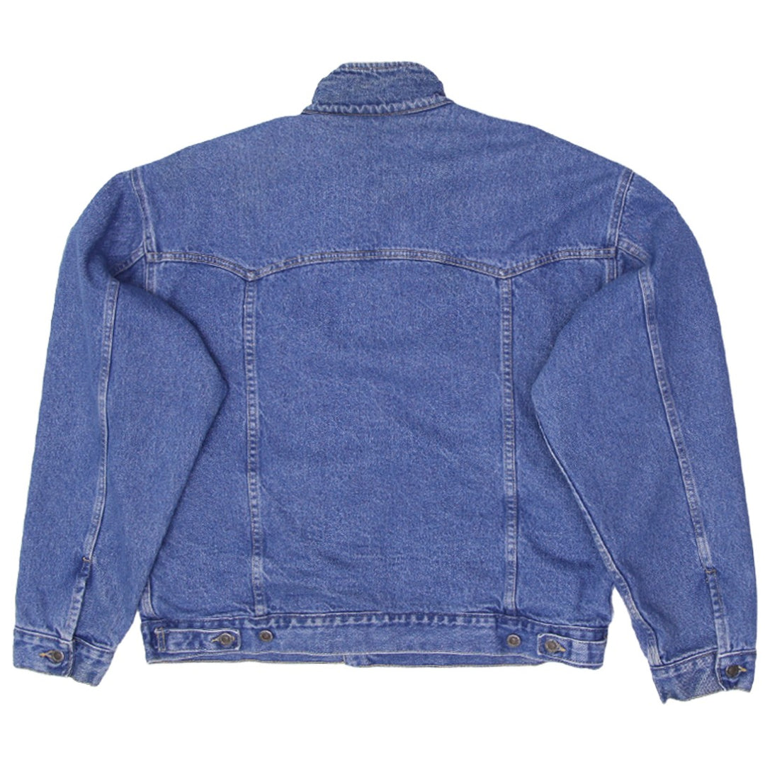 Vintage Mens Schaefer Ranchwear Denim Jacket Blue Button Front