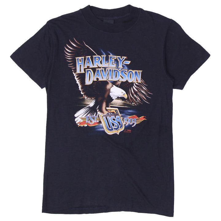 Vintage 1985 RARE 3D Emblem Harley Davidson Eagle Shield T-Shirt