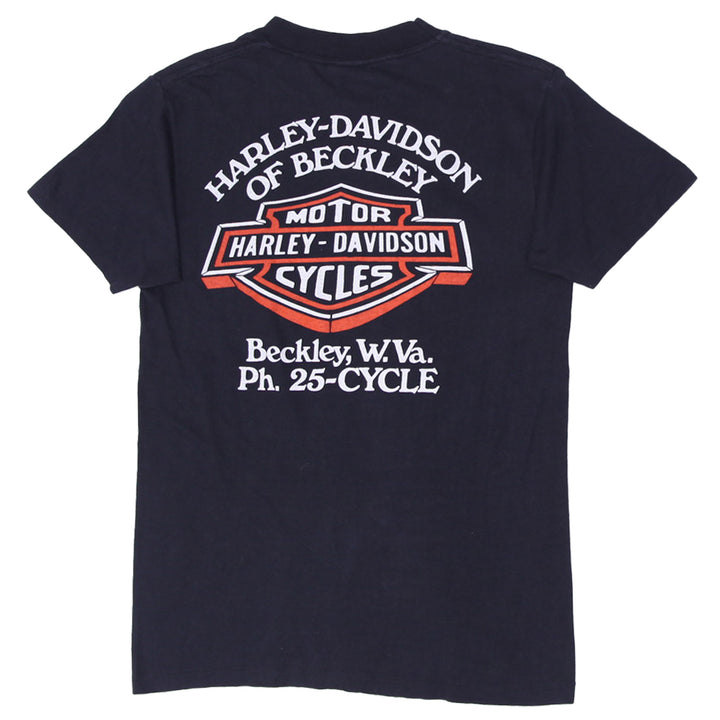 Vintage 1985 RARE 3D Emblem Harley Davidson Eagle Shield T-Shirt