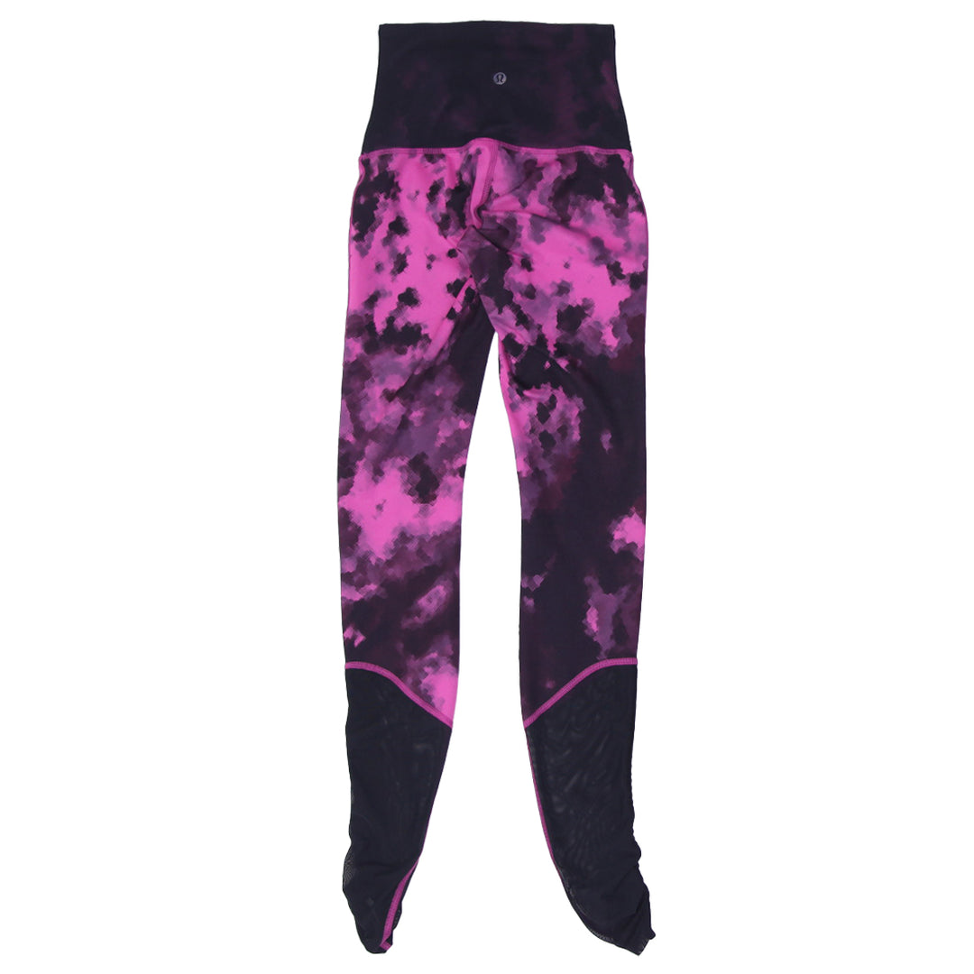 Ladies Lululemon Mesh Waist Sports Legging Pants