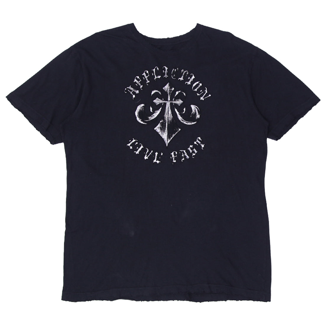 Shop Y2K Mens Black Affliction Printed Short Sleeve T-Shirt
