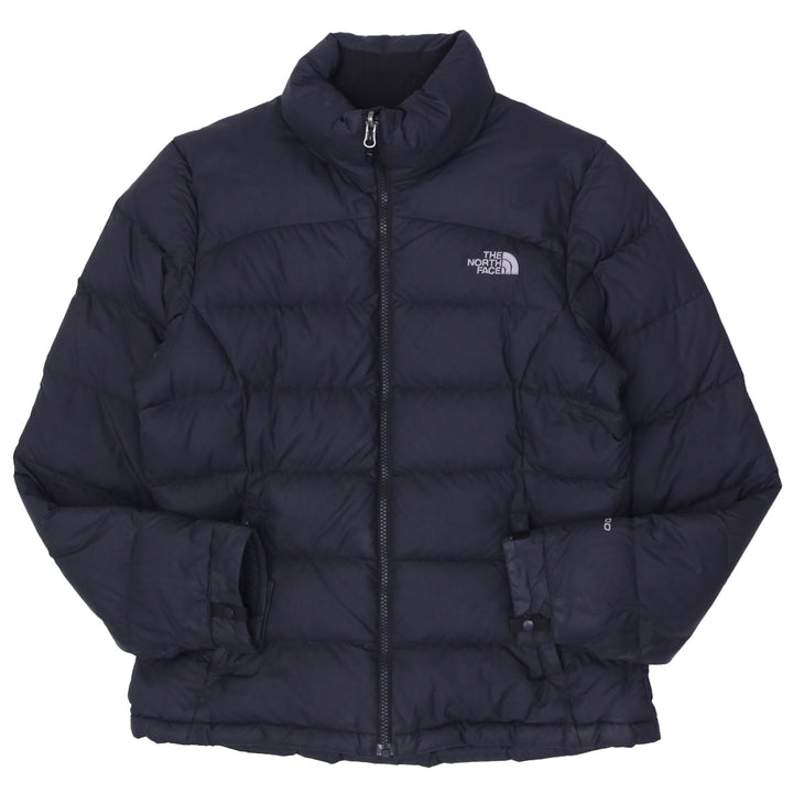 Ladies The North Face Puffer 700 Fill Black Zip Jacket