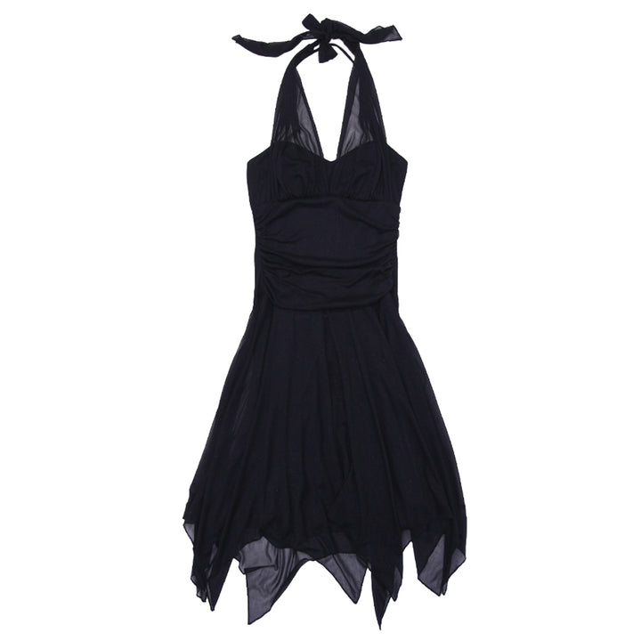 Y2K Ladies Speechless Halter Black Chiffon Dress