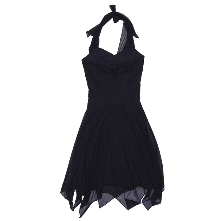 Y2K Ladies Speechless Halter Black Chiffon Dress