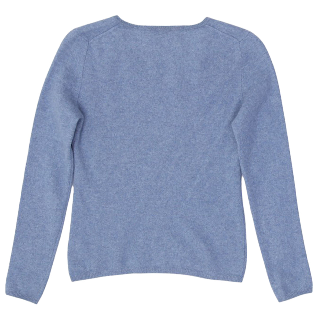 Ladies V-Neck 100% Long Sleeve Cashmere