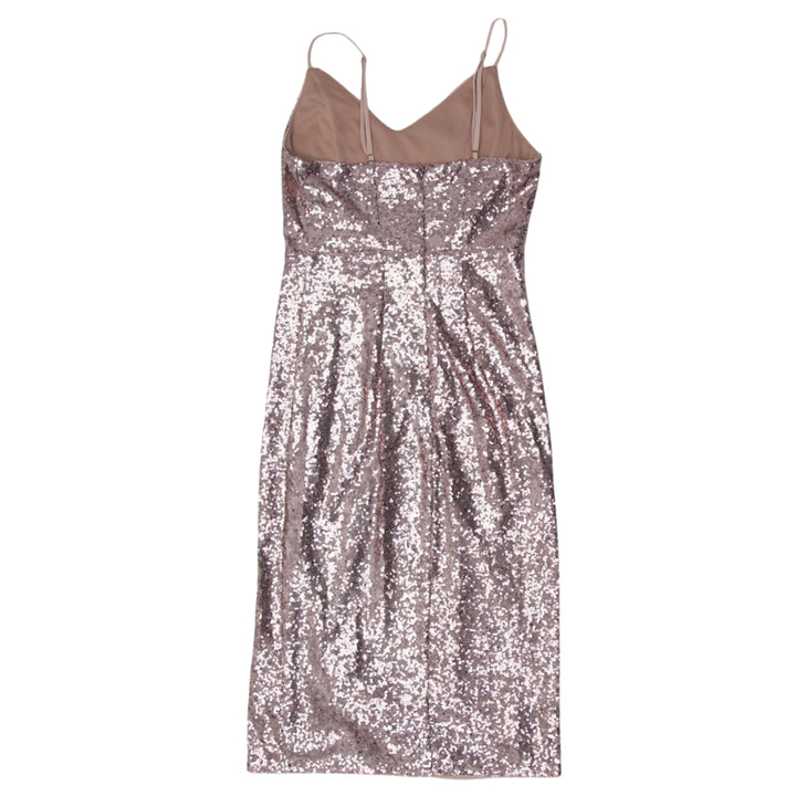 Y2K Ladies Strappy HMS Sequin Front Slit Dress