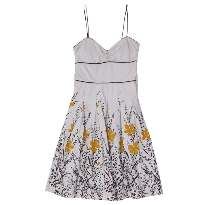 Y2K Ladies Strappy Pleated Flared Dress