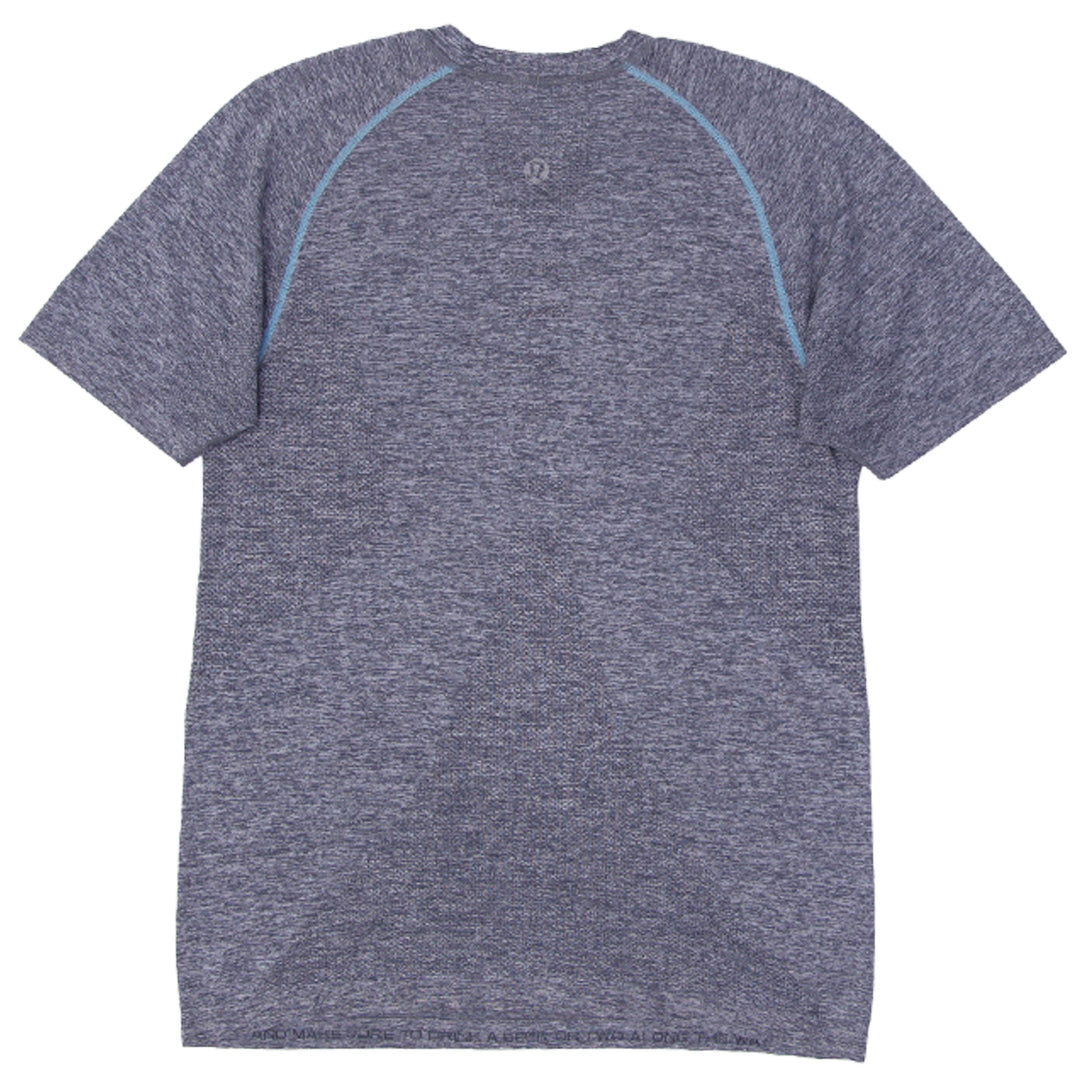 Mens Lululemon Logo Gray Stretch Sports T-Shirt