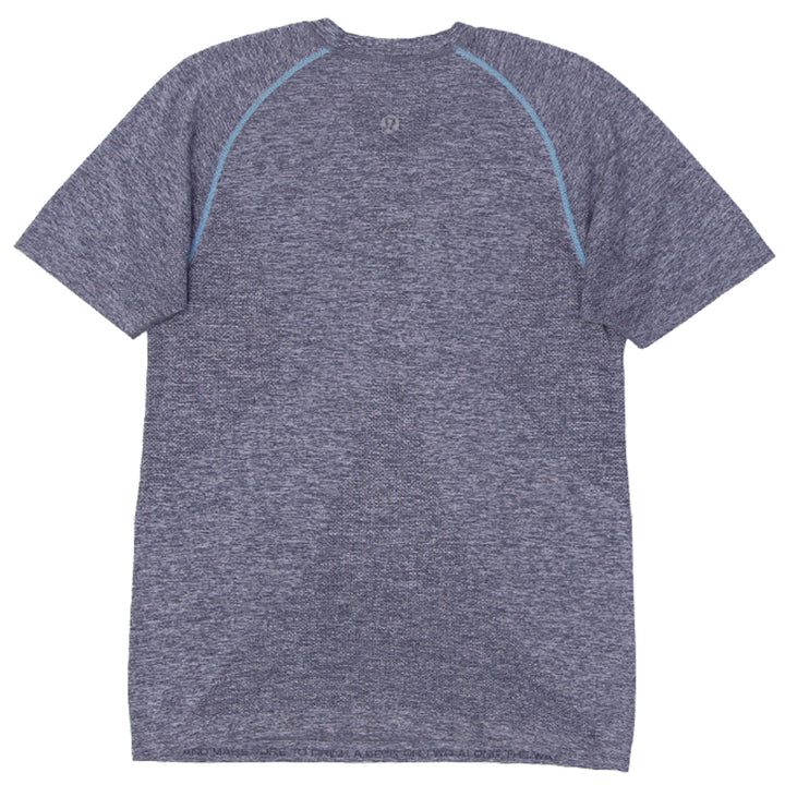 Mens Lululemon Logo Gray Stretch Sports T-Shirt