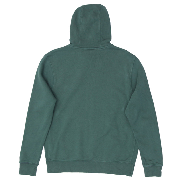 Mens Embroidered Nike Logo Green Pullover Hoodie