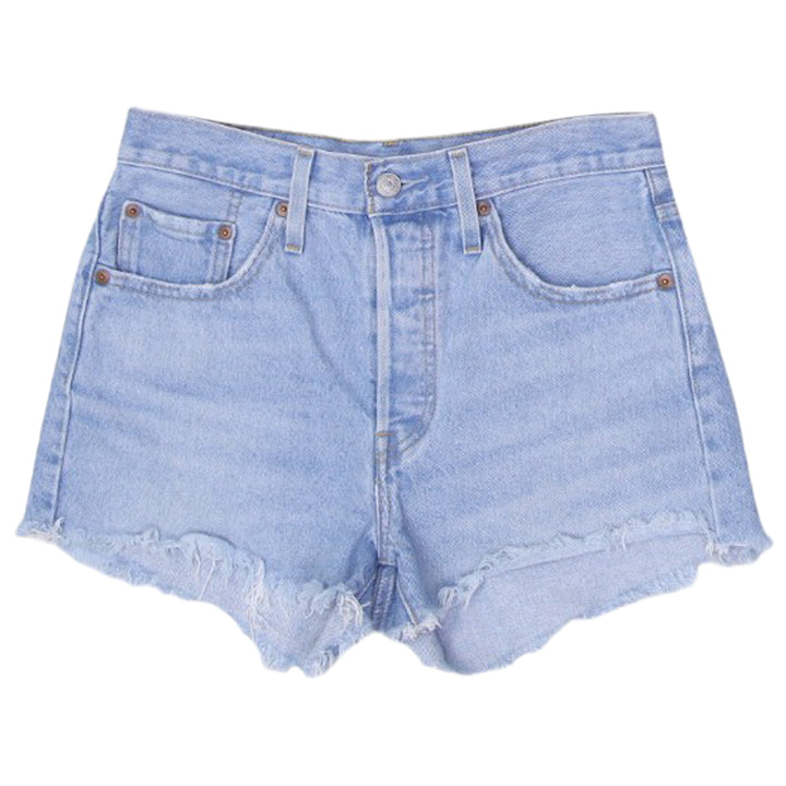Ladies Levi's Waterless 501 Button Fly Button Denim Shorts