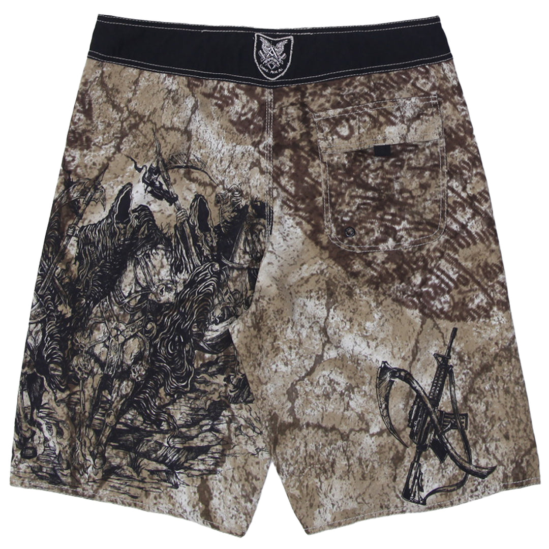 Y2K Mens Approme Death To The Wicked Board Shorts