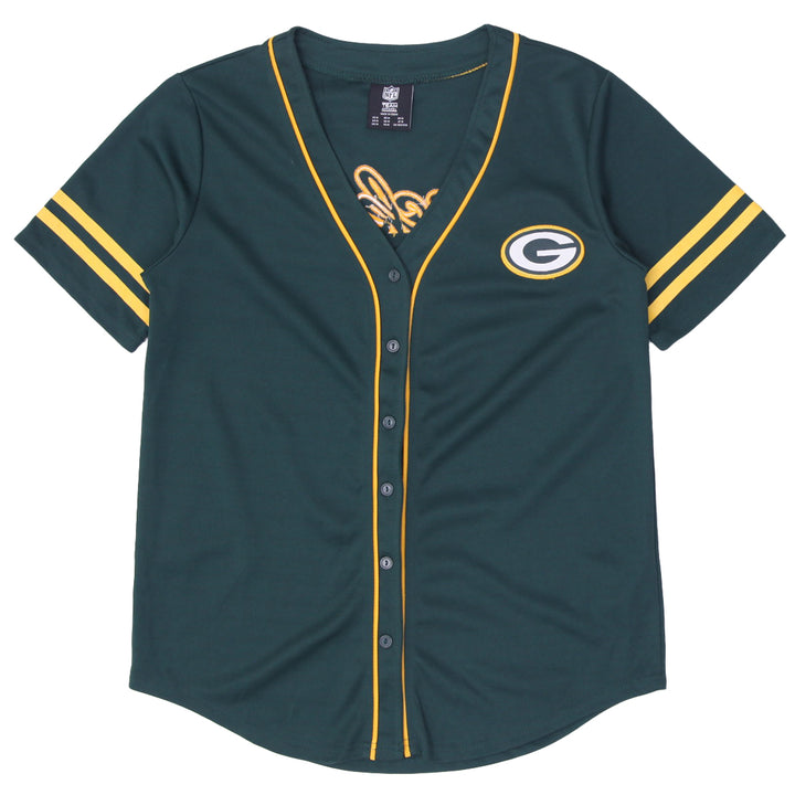 Womens Green Bay Packers Jersey Green Button Down NFL Sportswear