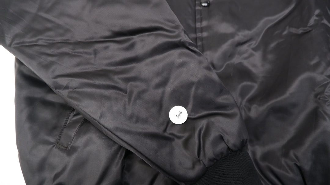 Vintage Mens America's Finest Signature Series Jacket Black Embroidered Racing
