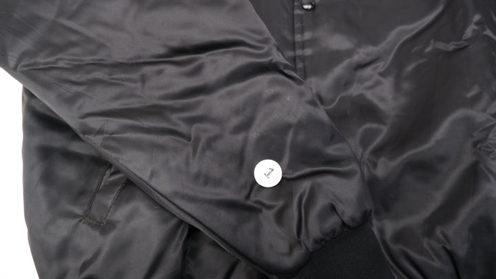 Vintage Mens America's Finest Signature Series Jacket Black Embroidered Racing