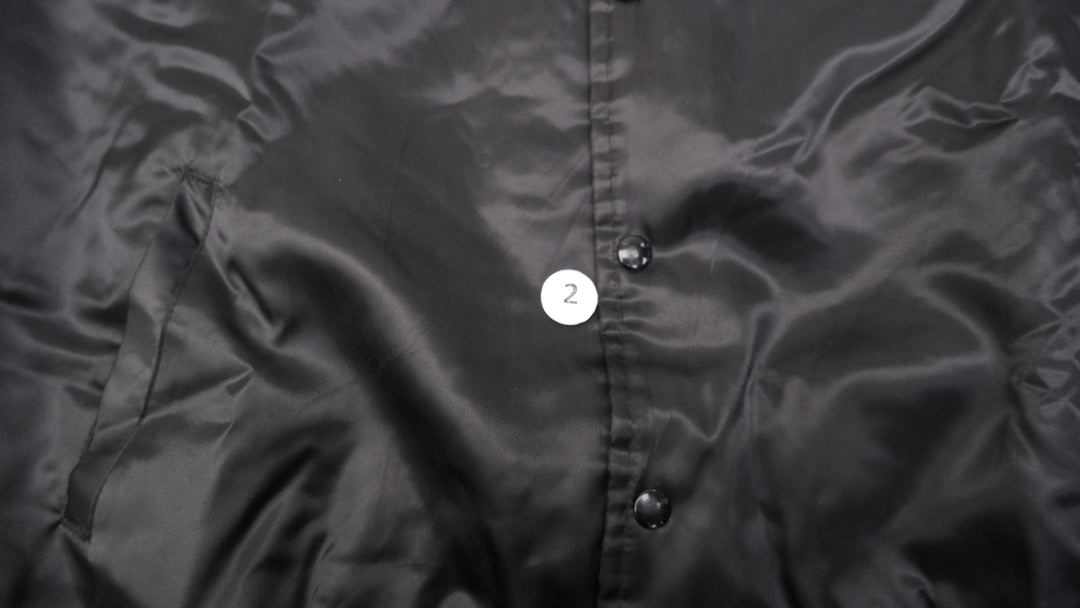 Vintage Mens America's Finest Signature Series Jacket Black Embroidered Racing