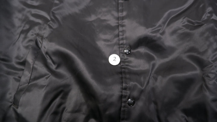 Vintage Mens America's Finest Signature Series Jacket Black Embroidered Racing