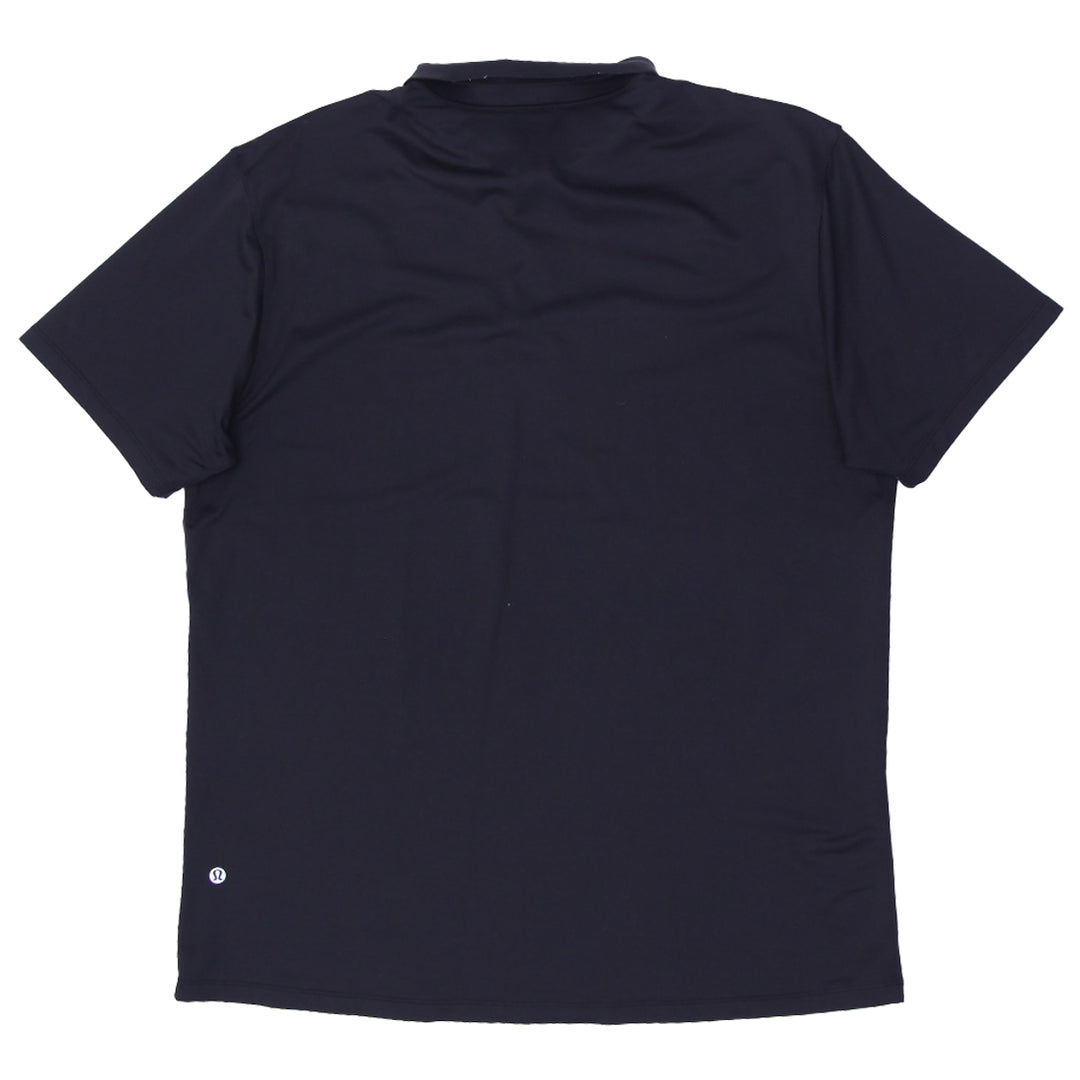 Mens Lululemon Stretch Black Polo T-Shirt