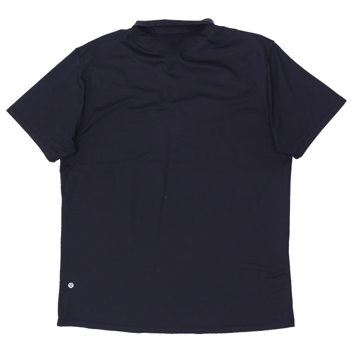 Mens Lululemon Stretch Black Polo T-Shirt