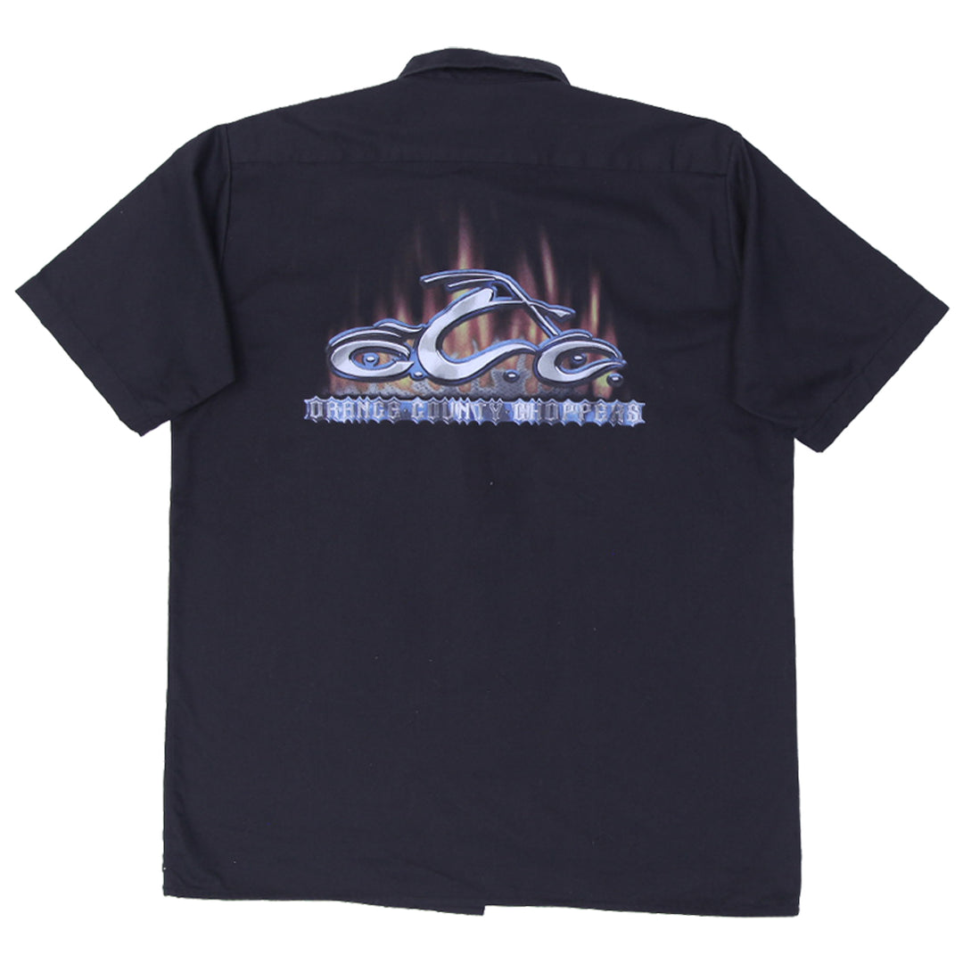 Mens Orange County Choppers Black Button Shirt