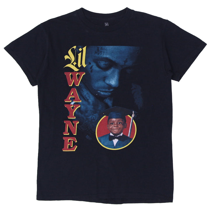 Mens Lil Wayne Black Graphic T-Shirt