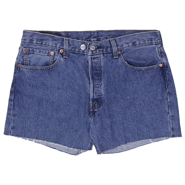 Ladies Levis 501 Button Fly Denim Shorts