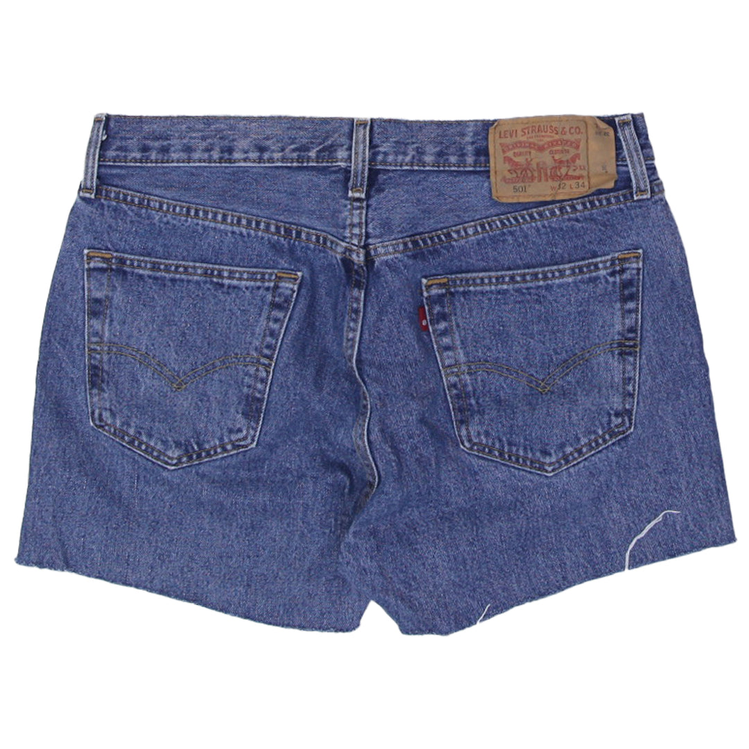 Ladies Levis 501 Button Fly Denim Shorts