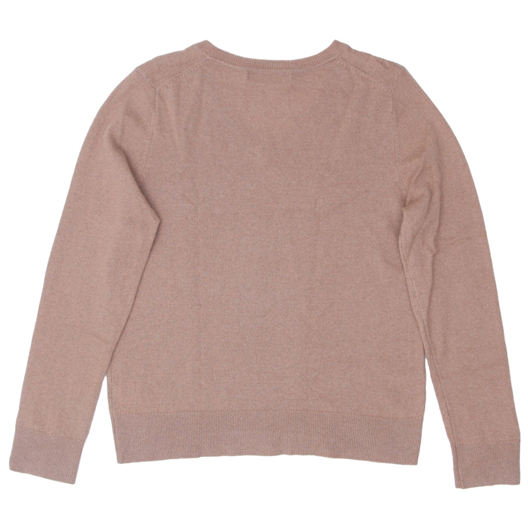 Ladies Quince V-Neck 100% Cashmere Sweater